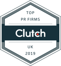 Clutch Top PR Firms UK 2019 Badge